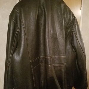 Roundtree & Yorke leather bomber jacket